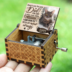 GeckoCustom Custom Photo I Can Run With My New Wings Dog Cat Memorial Music Box HO82 893500