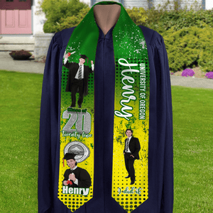 GeckoCustom Custom Photo I Did It Congrats Graduation Stoles HO82 893462 6x72 inch