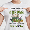 GeckoCustom Custom Photo I Just Want To Hangout With My Cat Shirt 889573