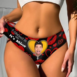 GeckoCustom Custom Photo I Licked It So It's Mine Underwear For Women Gift For Girlfriend, Wife CH07 895220