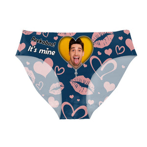 GeckoCustom Custom Photo I Licked It So It's Mine Underwear For Women Gift For Girlfriend, Wife CH07 895220 Classic / S