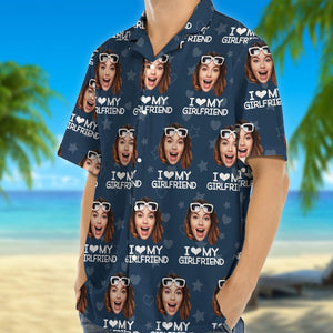 GeckoCustom Custom Photo I Love My Girlfriend Boyfriend Hawaii Shirt Valentines Gift For Him Her Husband Wife HA75 895044