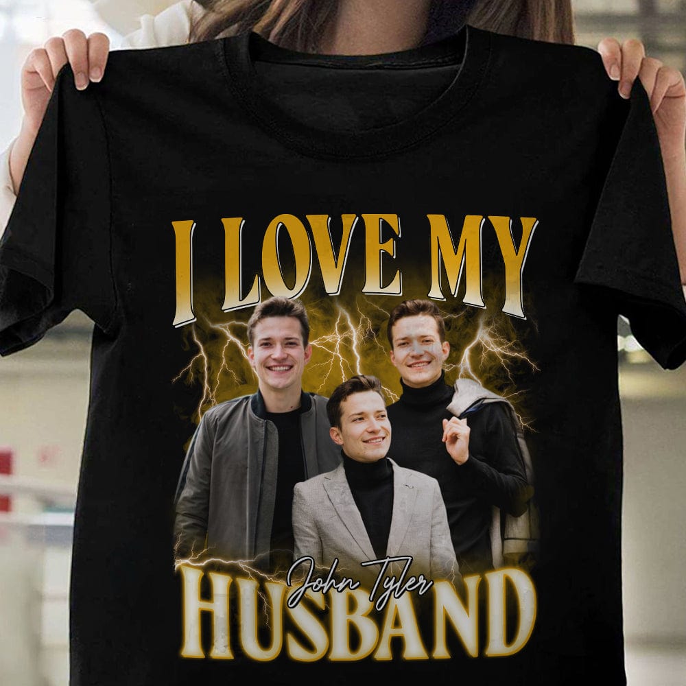 GeckoCustom Custom Photo I Love My Husband Valentine's Day Shirt TH10 892249