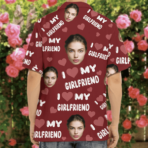 GeckoCustom Custom Photo I Love My Wife/ Girlfriend/ Husband/ Boyfriend Hawai Shirt Valentine's Day, Anniversary Gift HA75 891826