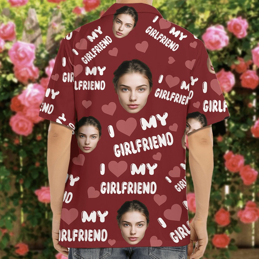 GeckoCustom Custom Photo I Love My Wife/ Girlfriend/ Husband/ Boyfriend Hawai Shirt Valentine's Day, Anniversary Gift HA75 891826