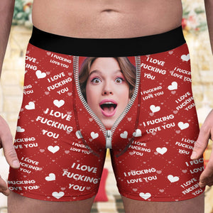 GeckoCustom Custom Photo I Love You I Love...You Men's Boxer Briefs DA199 890036