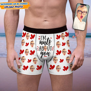 GeckoCustom Custom Photo I'm Nuts About You Boxer Briefs N304 889509