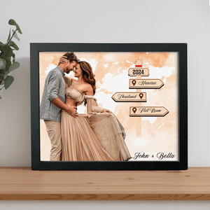 GeckoCustom Custom Photo I Need You Travel Adventure Together For Couple LM32 893039 Picture Frame / 10"x8"