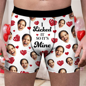 GeckoCustom Custom Photo I Sucked It - I Licked It Man's Boxer Valentine's Day, Anniversary Gift HA75 891816