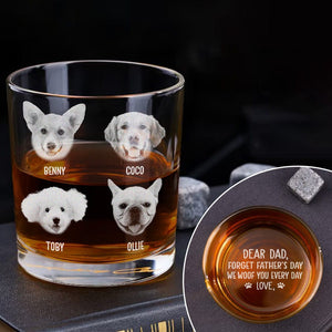 GeckoCustom Custom Photo I Woof You Everyday Dog Lover Rock Glass DM01 890957