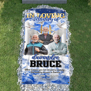 GeckoCustom Custom Photo In Loving Memory Of Memorial Grave Blanket N369 890232
