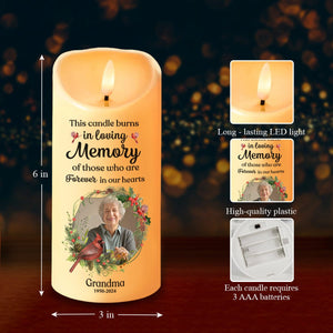 GeckoCustom Custom Photo In Loving Memory Of Precious Moments Memorial LED Candle HA75 891839