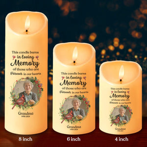 GeckoCustom Custom Photo In Loving Memory Of Precious Moments Memorial LED Candle HA75 891839