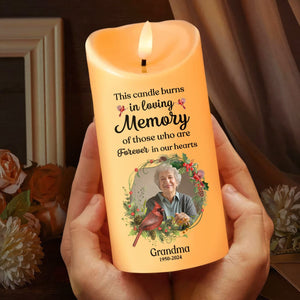 GeckoCustom Custom Photo In Loving Memory Of Precious Moments Memorial LED Candle HA75 891839