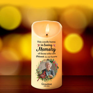 GeckoCustom Custom Photo In Loving Memory Of Precious Moments Memorial LED Candle HA75 891839