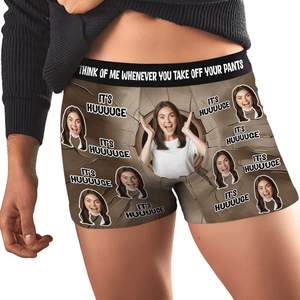 GeckoCustom Custom Photo It's Huge Boxer Funny Gift For Husband Boyfriend CH07 895230