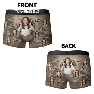 GeckoCustom Custom Photo It's Huge Boxer Funny Gift For Husband Boyfriend CH07 895230