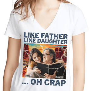 GeckoCustom Custom Photo Like Father Like Daughter Bright Shirt TA29 890414