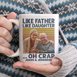 GeckoCustom Custom Photo Like Father Like Daughter Family Mug N304 890315