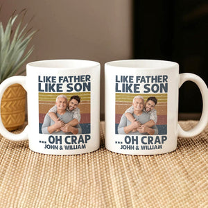 GeckoCustom Custom Photo Like Father Like Son Family Mug N304 890313