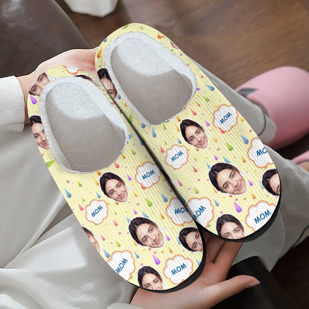 GeckoCustom Custom Photo Love You Daddy Christmas Gift Slippers HO82 893020