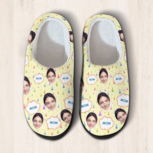 GeckoCustom Custom Photo Love You Daddy Christmas Gift Slippers HO82 893020