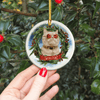 GeckoCustom Custom Photo Lovely Dogs Cats Christmas Ceramic Ornament TH10 891399
