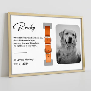 GeckoCustom Custom Photo Memorial For Dog Lover Collar Frame TH10 891633