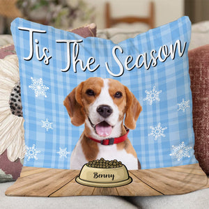 GeckoCustom Custom Photo Meowy Catmas - Merry Woofmas Dog, Cat Pillow HA75 891280