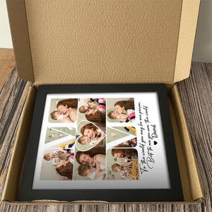 GeckoCustom Custom Photo Mom - To Me You Are The World Picture Frame HA75 891916 Picture Frame / 8"x10"