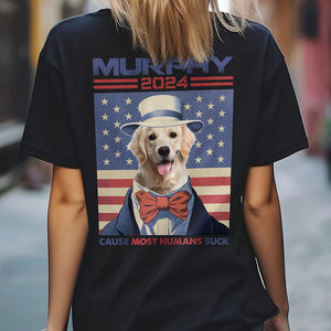 GeckoCustom Custom Photo Most Human Suck Dog Back Shirt K228 890501