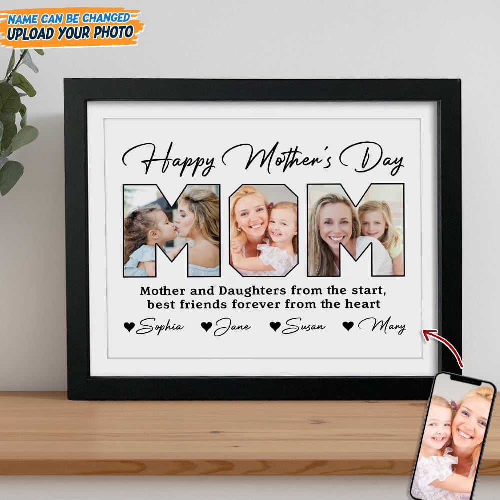 GeckoCustom Custom Photo Mother And Children Best Friends Forever Picture Frame N304 889178 8"x10"