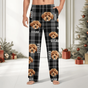 GeckoCustom Custom Photo Name Dog Cat Men And Women's Pants K228 HA75 888775