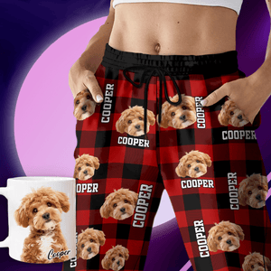 GeckoCustom Custom Photo Name Dog Cat Men And Women's Sweatpants K228 HA75 888775