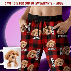 GeckoCustom Custom Photo Name Dog Cat Men And Women's Sweatpants K228 HA75 888775