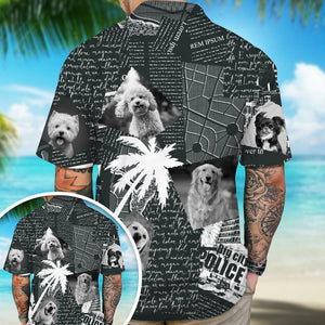 GeckoCustom Custom Photo Newspaper Funny Pet Face Hawaii Shirt N304 890493