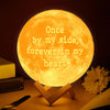 GeckoCustom Custom Photo Once By My Side Forever In My Heart Memorial Moon Lamp TH10 892353