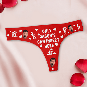 GeckoCustom Custom Photo Only He Can Insert Here Underwear Valentine's Day, Anniversary Gift for Wife HA75 891834