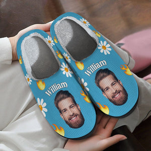 GeckoCustom Custom Photo People Plush Slippers T368 888732