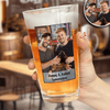 GeckoCustom Custom Photo Perfect Personalized Photo Pint Beer Glass HA75 890610 16oz