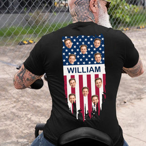 GeckoCustom Custom Photo Personalized Name On The Flag Shirt TH10 891097