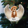 GeckoCustom Custom Photo Pet Within Angel Wings Memorial Acrylic Ornament HA75 891148