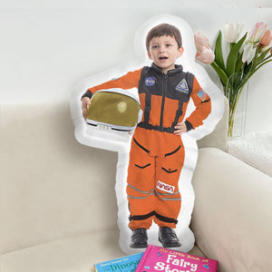 GeckoCustom Custom Photo Pilot Kids Astronaut Boys Girls - Personalized Photo Custom Shaped Pillow HO82 891234