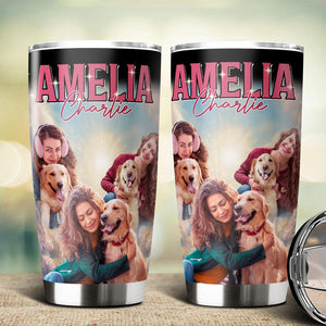 GeckoCustom Custom Photo Retro Style For Pet Lover Fat Tumbler TH10 891481 20 oz