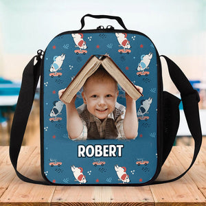 GeckoCustom Custom Photo Rise And Shine It’s School Time Back To School Gift For Kid Lunch Bag HO82 891306 7x2.7x9 inches