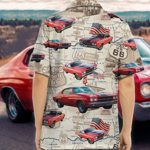 GeckoCustom Custom Photo Route 66 For Car Lover Hawaiian Shirt N304 889179