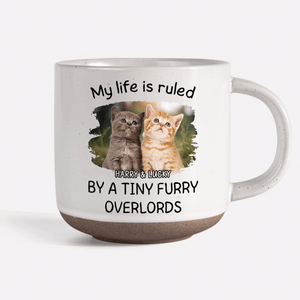 GeckoCustom Custom Photo Ruled By Tiny Furry Overlord For Cat Lover Pottery Mug TH10 892087 12oz