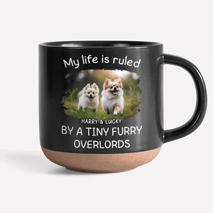 GeckoCustom Custom Photo Ruled By Tiny Furry Overlord For Dog Lover Pottery Mug TH10 892085 12oz