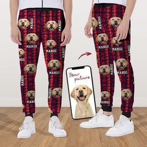 GeckoCustom Custom Photo Seamless Pattern Dog Cat Sweatpants TA29 890091