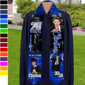 GeckoCustom Custom Photo She Believed She Could Graduation Stoles TA29 890170 6x72 inch